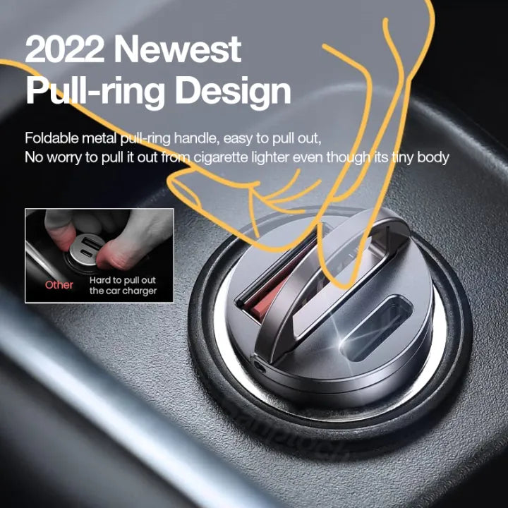 USB C Adapter Mini Car Charger (1 Year Warranty) - Buy 1 Get 1 Free (Auto Applied)