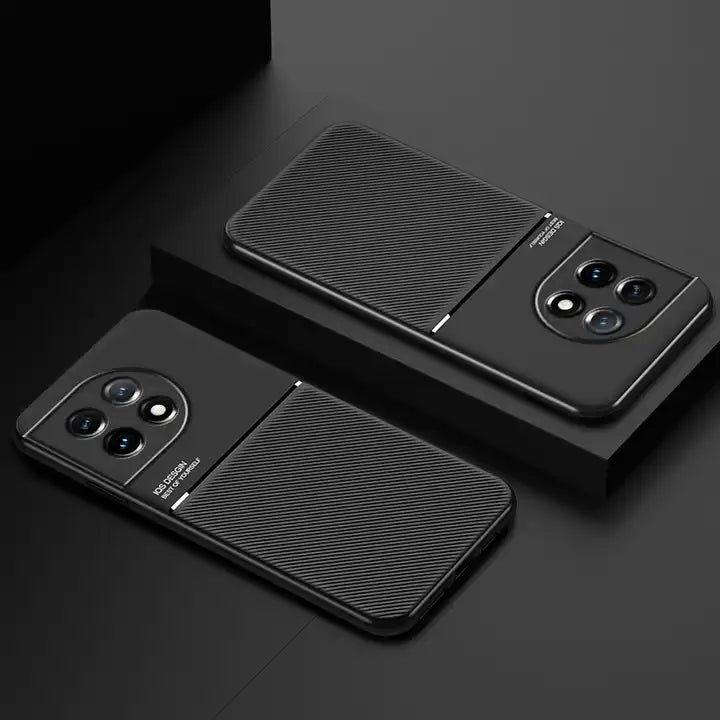 New Fashion Lens Protective Luxury Silicone Magnetic Holder Case - OnePlus 11R