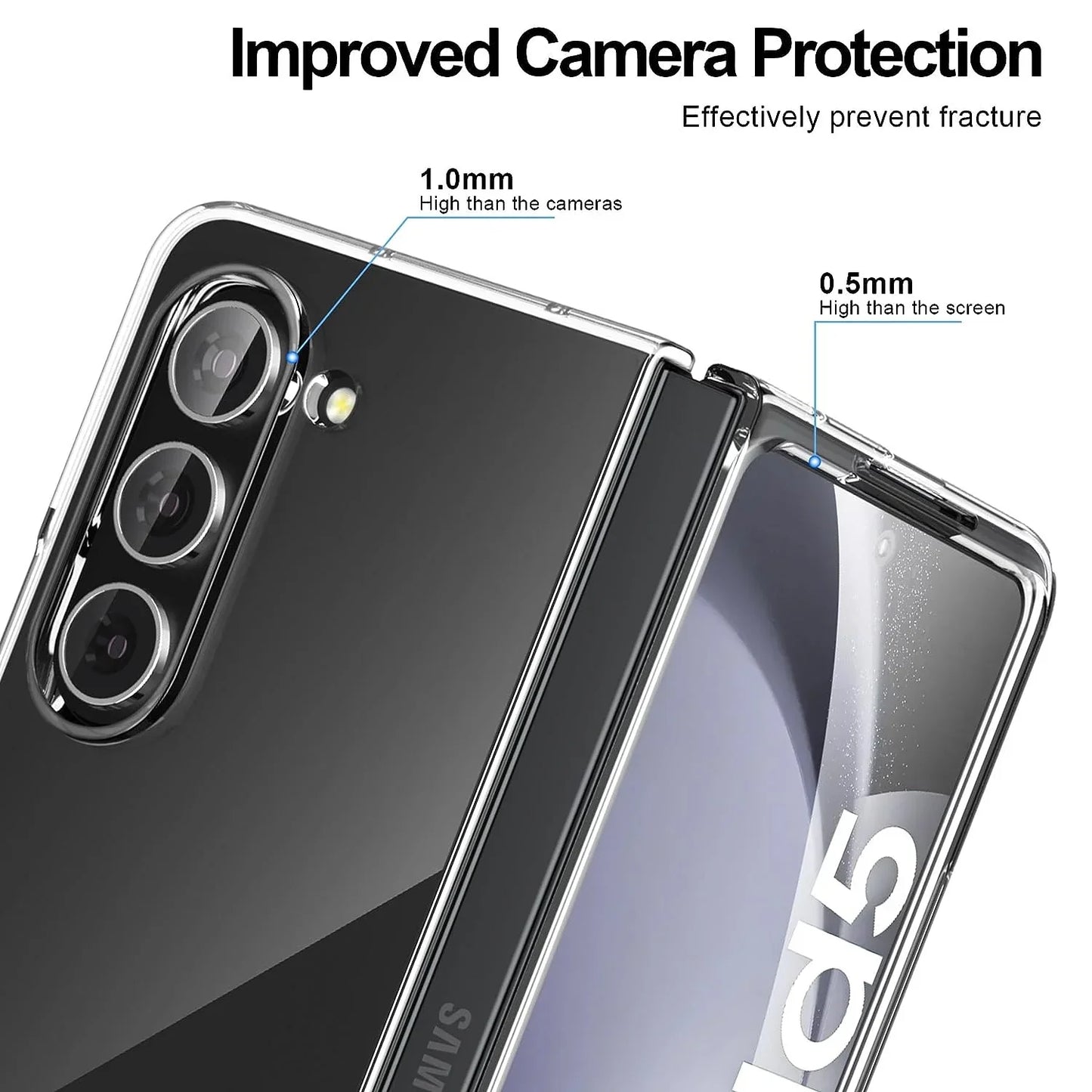 Samsung Galaxy Z Fold 6 Case Clear Transparent Cover