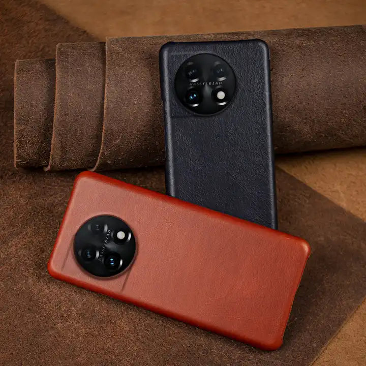 Genuine Leather Retro Matte Oil Wax Case - OnePlus 11R