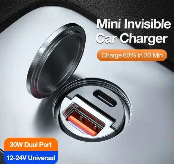USB C Adapter Mini Car Charger (1 Year Warranty) - Buy 1 Get 1 Free (Auto Applied)