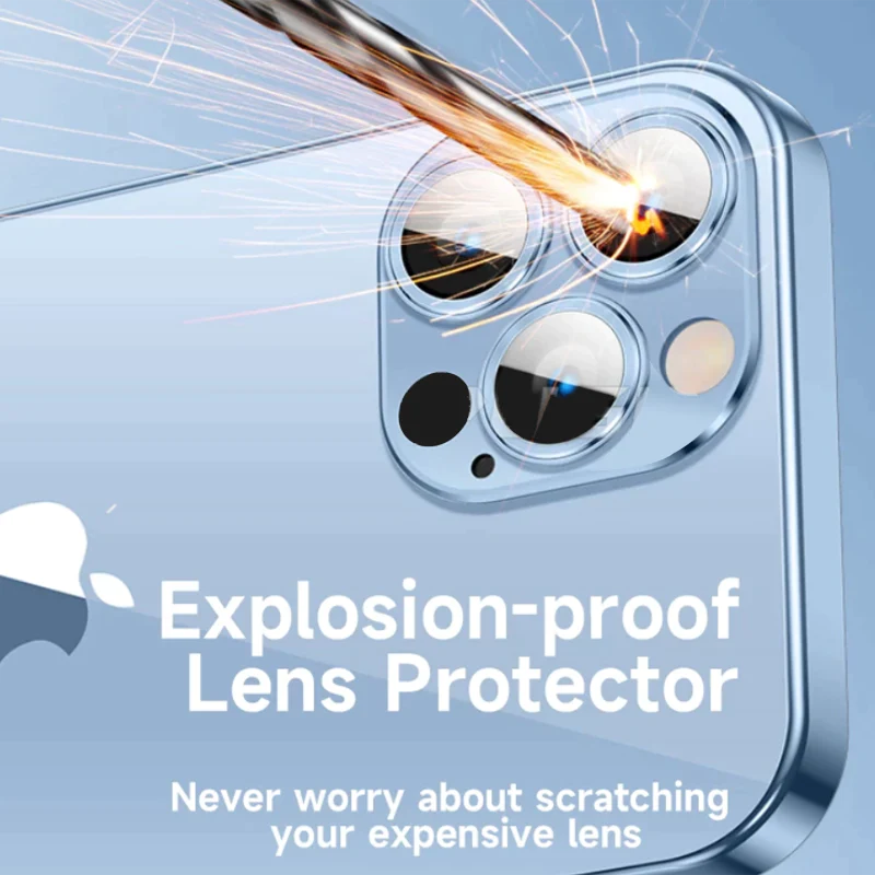 IPHONE 14 SERIES ELECTROPLATING CASE WITH LENS PROTECTION