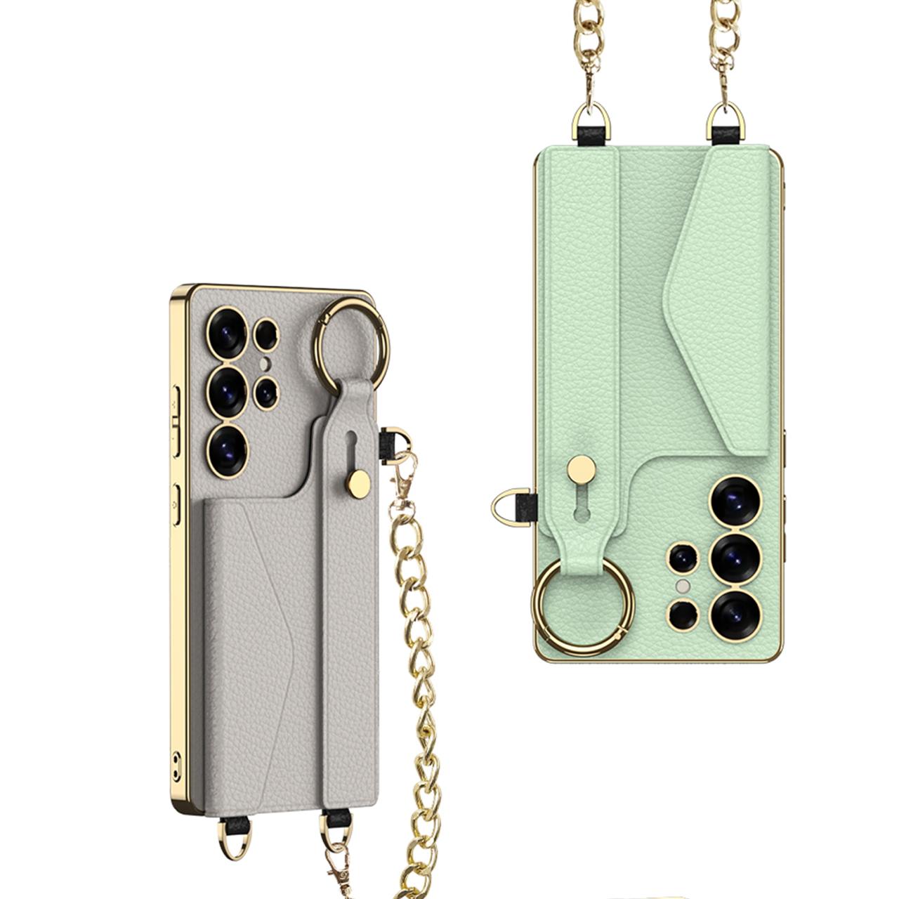 Luxury Antic Designer Leather Wallet Phone Case- Samsung