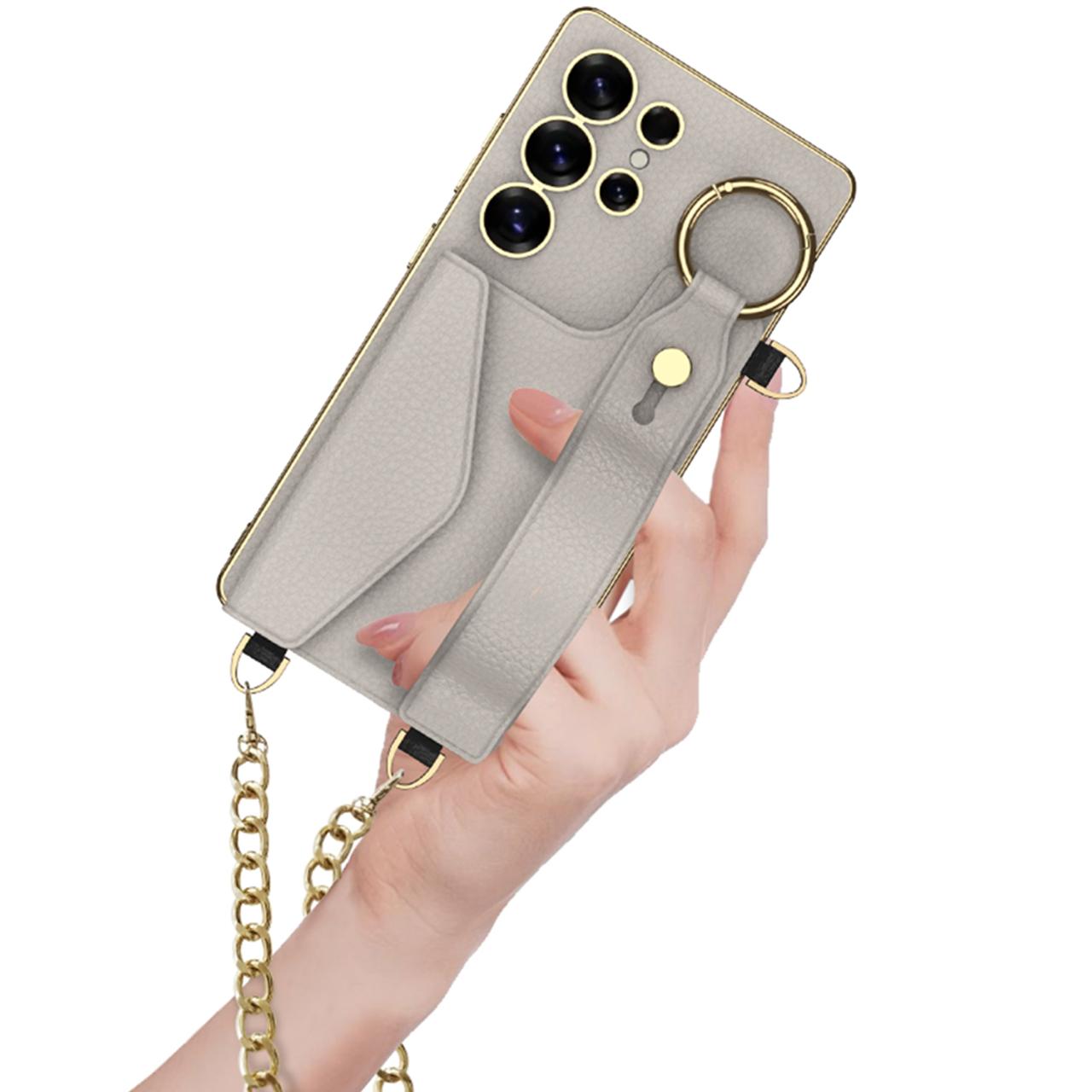 Luxury Antic Designer Leather Wallet Phone Case- Samsung