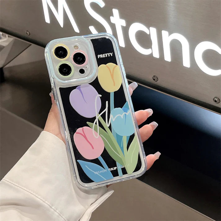 Elegant Tulip Floral Case - iPhone