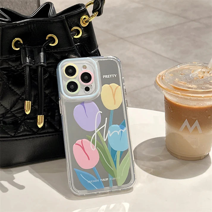 Elegant Tulip Floral Case - iPhone