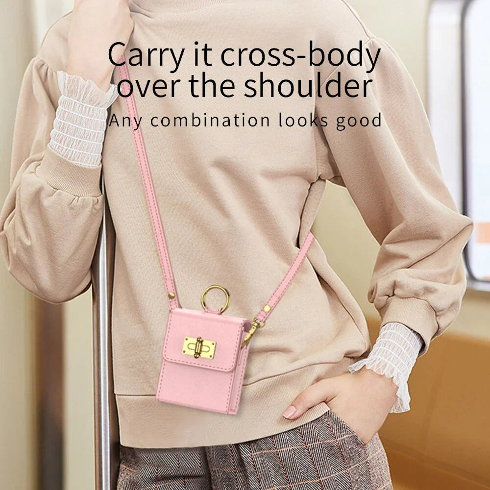 Leather Cross Bag Case For Galaxy Z FLIP 5