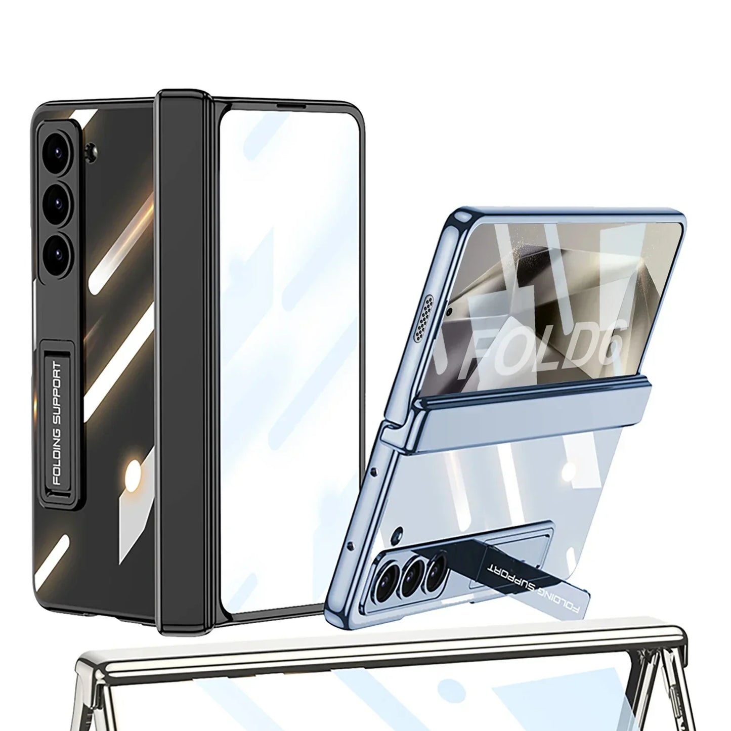 Transparent Case With Hinge Protection For Galaxy Z Fold Series