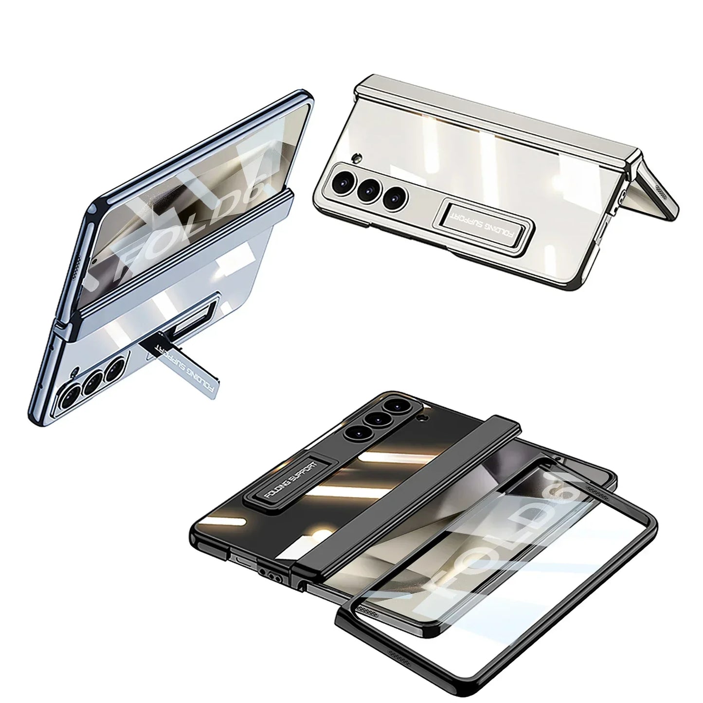 Transparent Case With Hinge Protection For Galaxy Z Fold Series