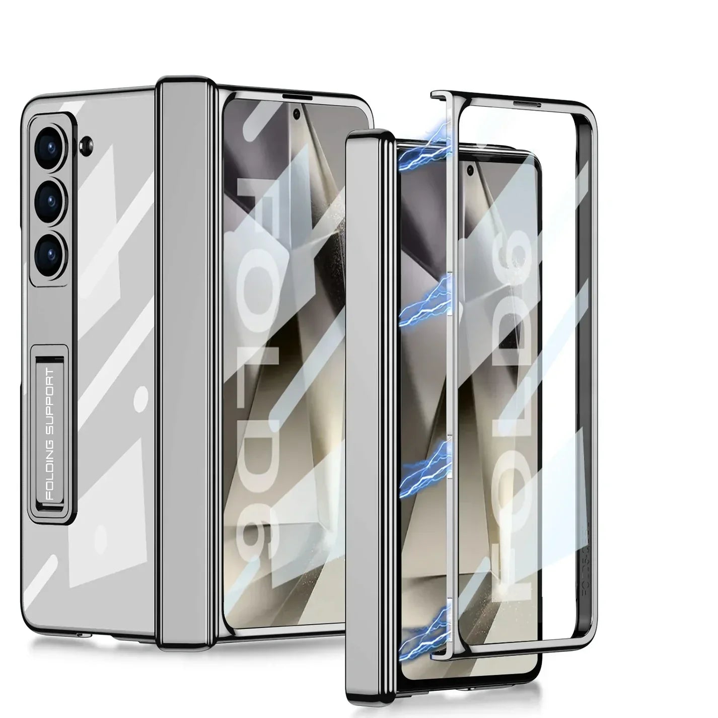 Transparent Case With Hinge Protection For Galaxy Z Fold Series