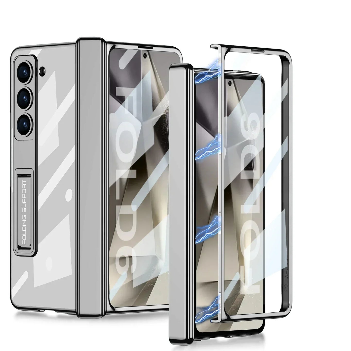 Transparent Case With Hinge Protection For Galaxy Z Fold Series