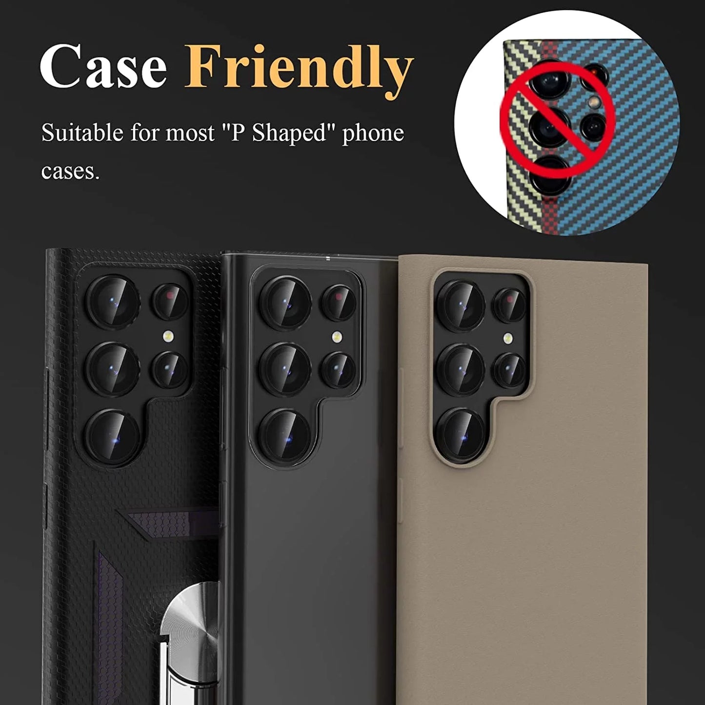 Galaxy S23 Ultra Camera Lens Metal Rings Protector
