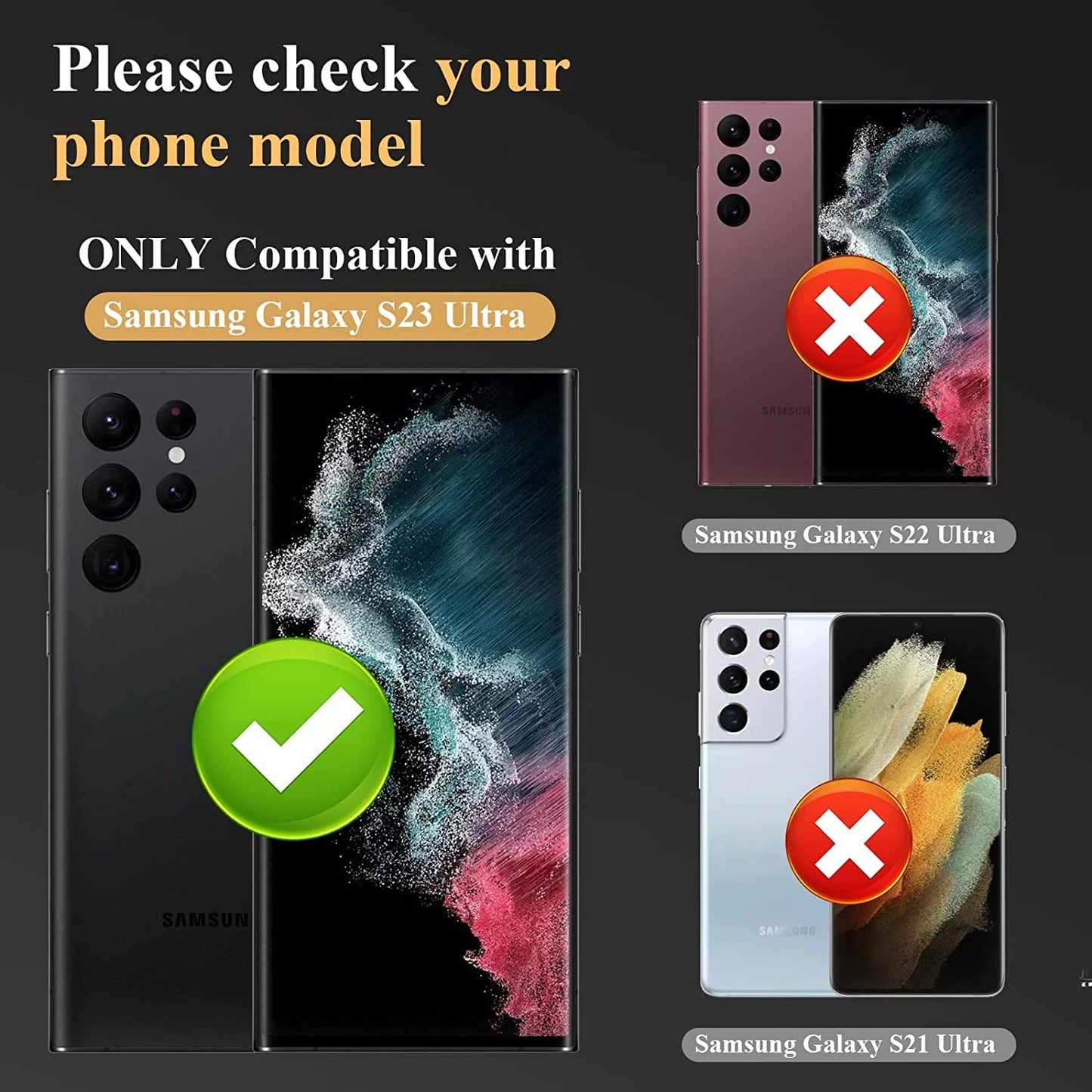 Galaxy S23 Ultra Camera Lens Metal Rings Protector