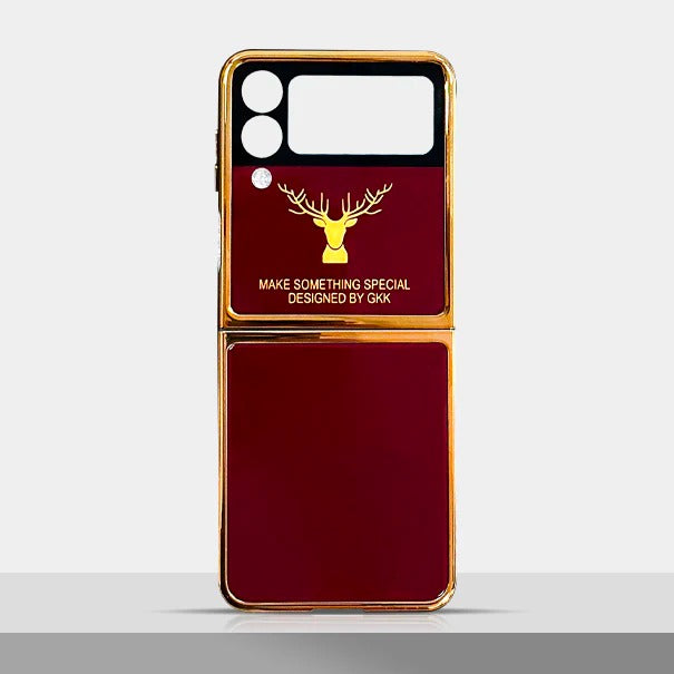Deer Pattern Glass Case for Galaxy Z Flip Series