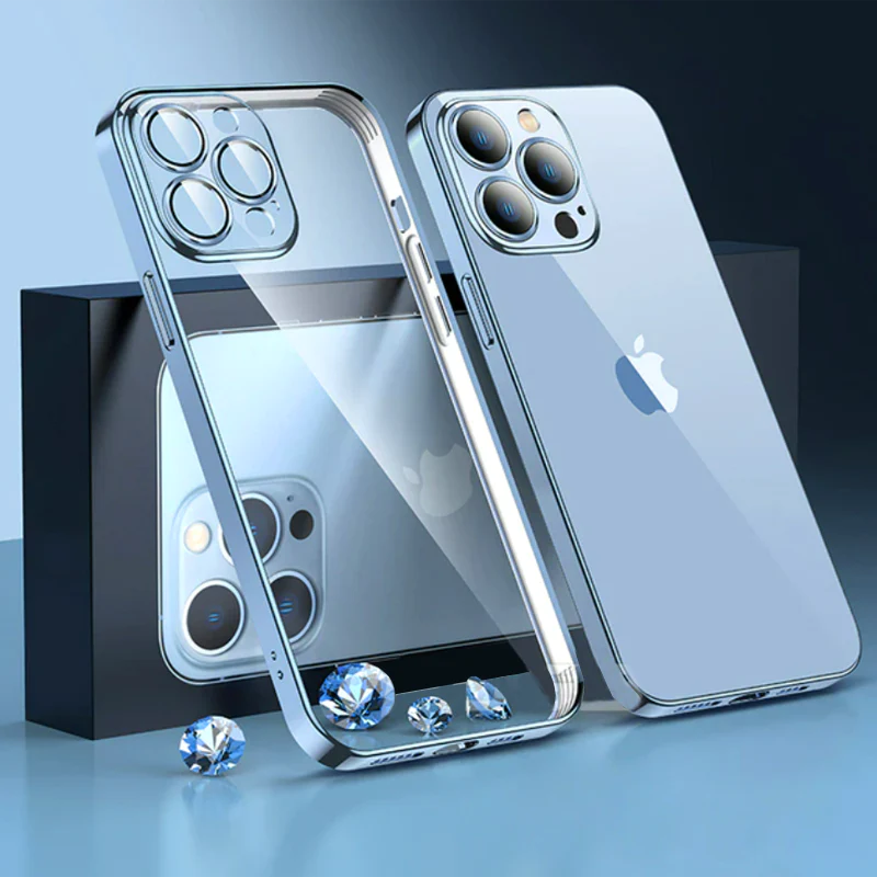 IPHONE 14 SERIES ELECTROPLATING CASE WITH LENS PROTECTION