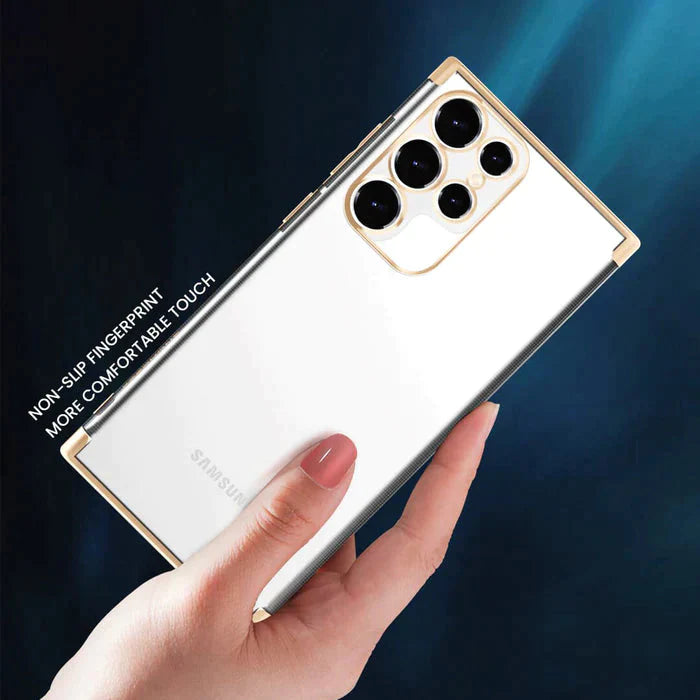 Galaxy S22 Ultra Beauty Series High-end Transparent Plated Case