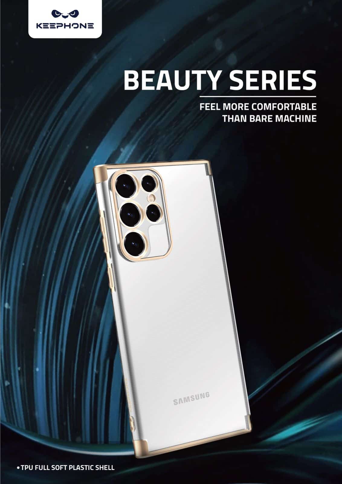 Galaxy S22 Ultra Beauty Series High-end Transparent Plated Case