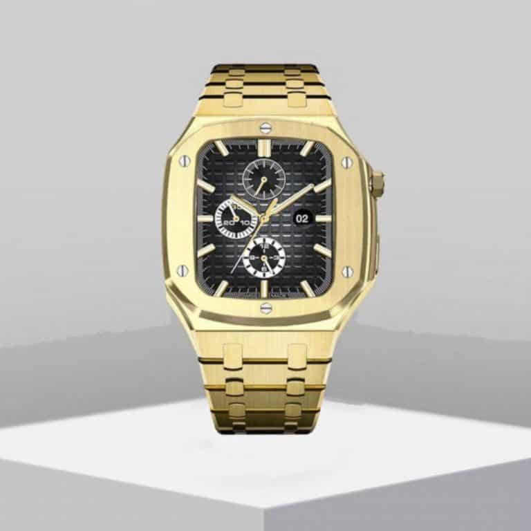 Premium Luxury Stainless Steel & Modification Kit Metal Case Straps For Smart Watch ( 44MM 45MM)