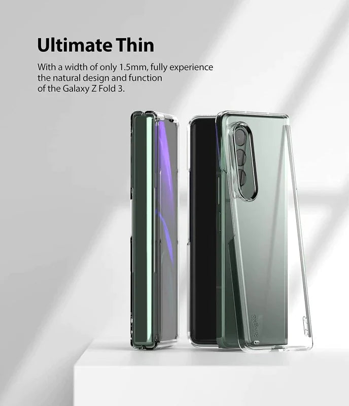 Premium Crystal Clear Glass Case for Galaxy Z Fold Series
