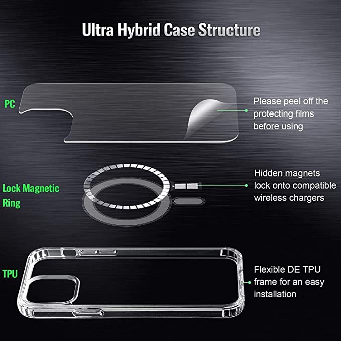 Shockproof Crystal Clear Magsafe Case - iPhone 14 Series