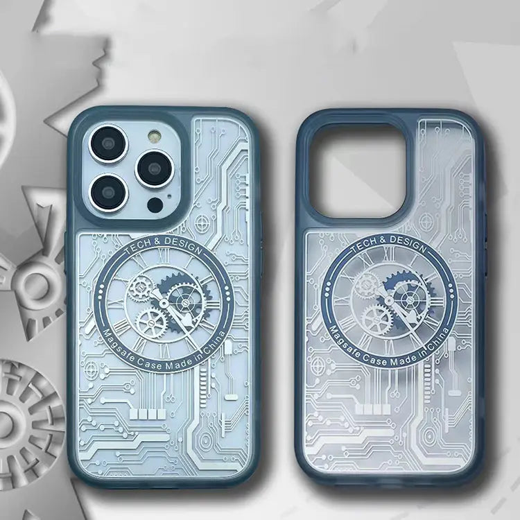 iPhone 14 Series Mechanical Design MagSafe Transparent Case