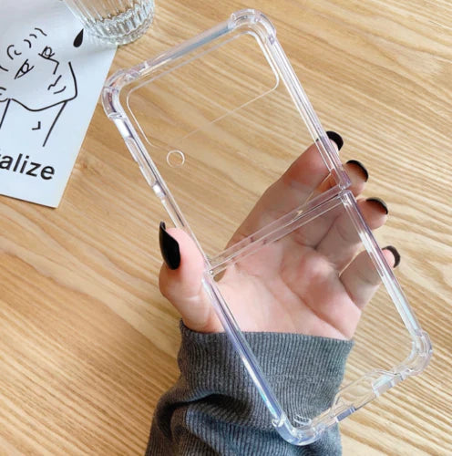 Galaxy Z Flip Series Shockproof TPU Transparent Case
