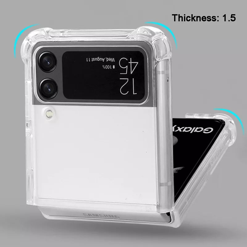 Galaxy Z Flip Series Shockproof TPU Transparent Case