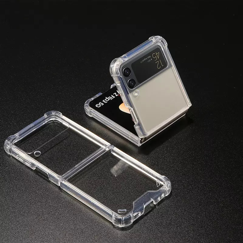 Galaxy Z Flip Series Shockproof TPU Transparent Case