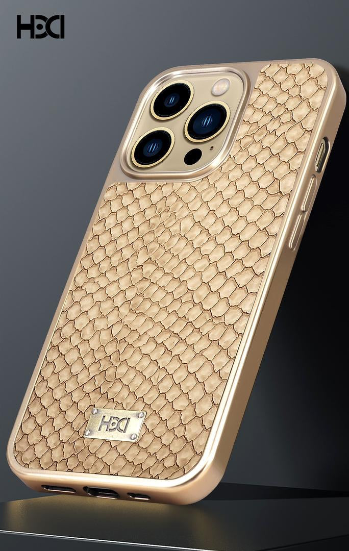 PU Leather Crocodile Pattern Protective Back Case For iPhone Series