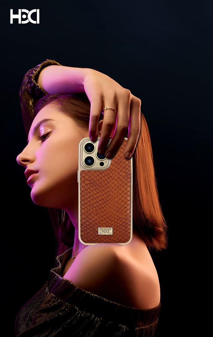 PU Leather Crocodile Pattern Protective Back Case For iPhone Series