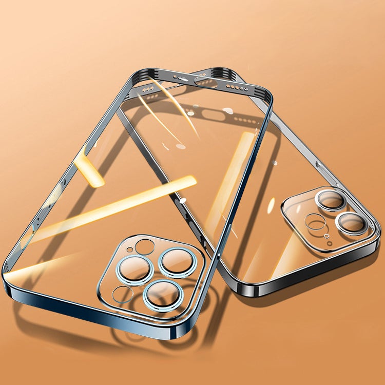 iPhone 13 Series Electroplating Silicone Transparent Glitter Case