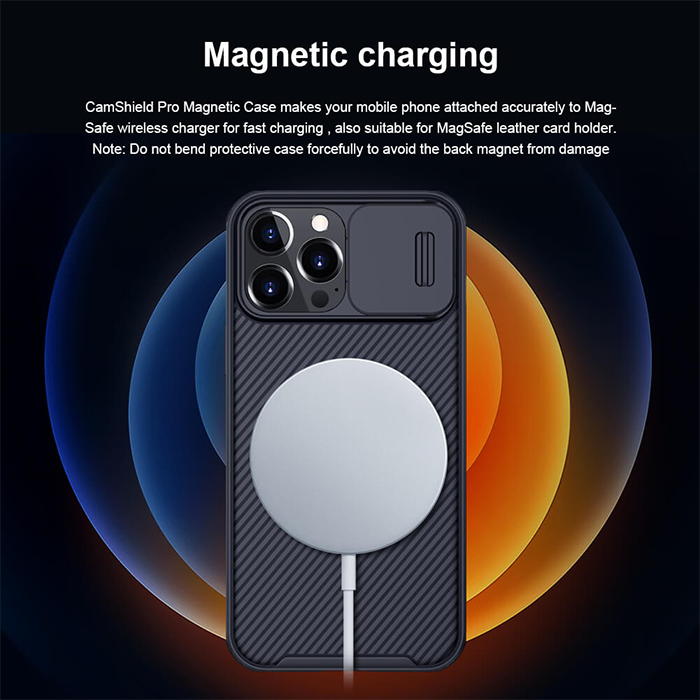 Nillkin Camshield Pro iPhone 13 Pro Max Shutter Lens Protection Case - Black