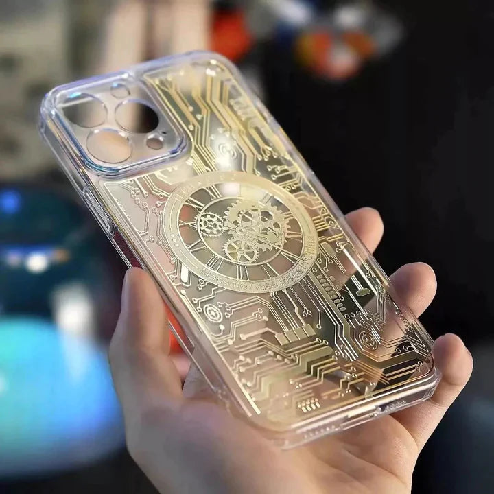 iPhone 14 Series Mechanical Design MagSafe Transparent Case