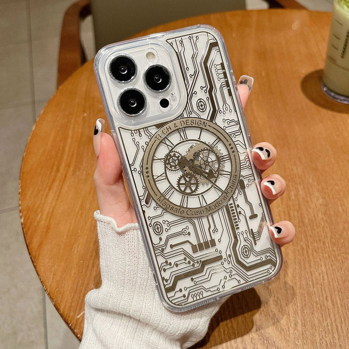 iPhone 14 Series Mechanical Design MagSafe Transparent Case