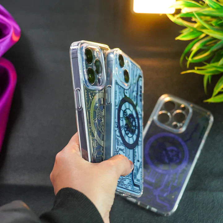 iPhone 14 Series Mechanical Design MagSafe Transparent Case