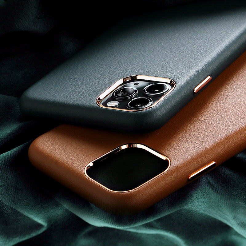 iPhone 13 Pro Max Luxury Genuine Leather Case