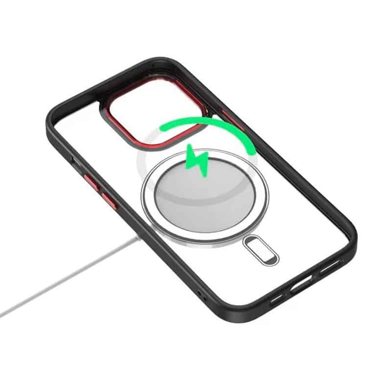 MagSafe Case with Metal Shine Camera Ring For iPhone 13 series