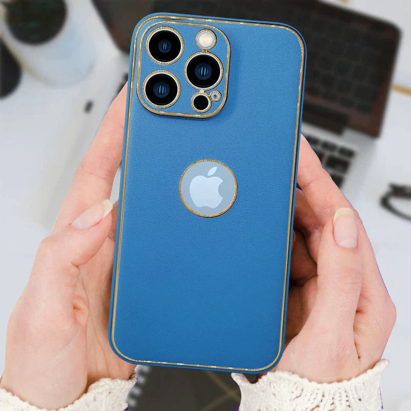 iPhone13-Series Leather Shield Matte Back Case