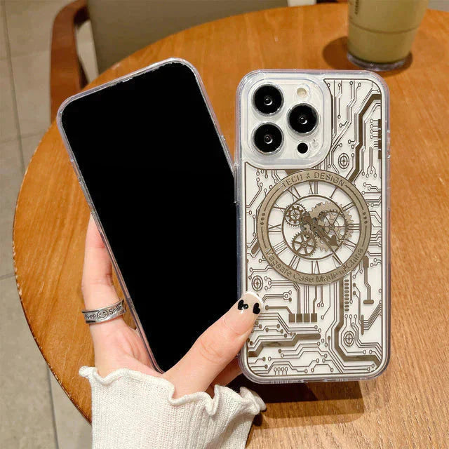 iPhone 14 Series Mechanical Design MagSafe Transparent Case