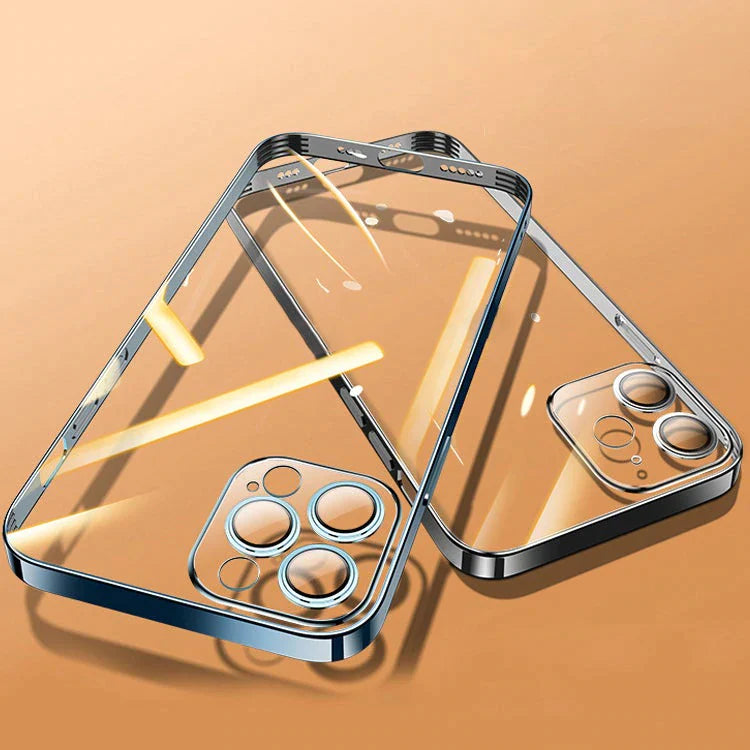 iPhone 13 Pro Max Electroplating Silicone Transparent Glitter Case