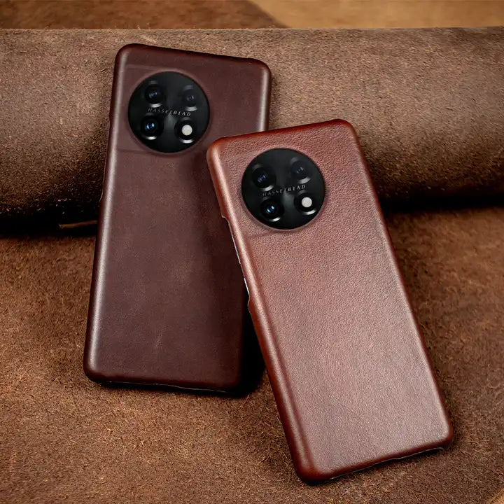 Genuine Leather Retro Matte Oil Wax Case - OnePlus 11R