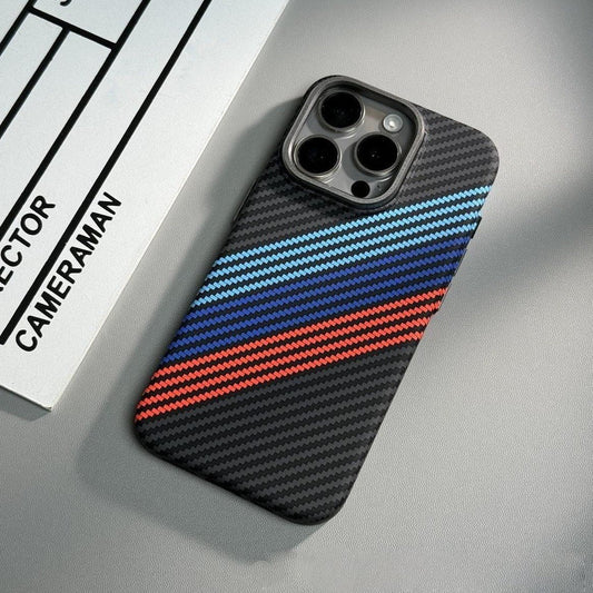 Carbon Hazzel Fiber Stripes Case