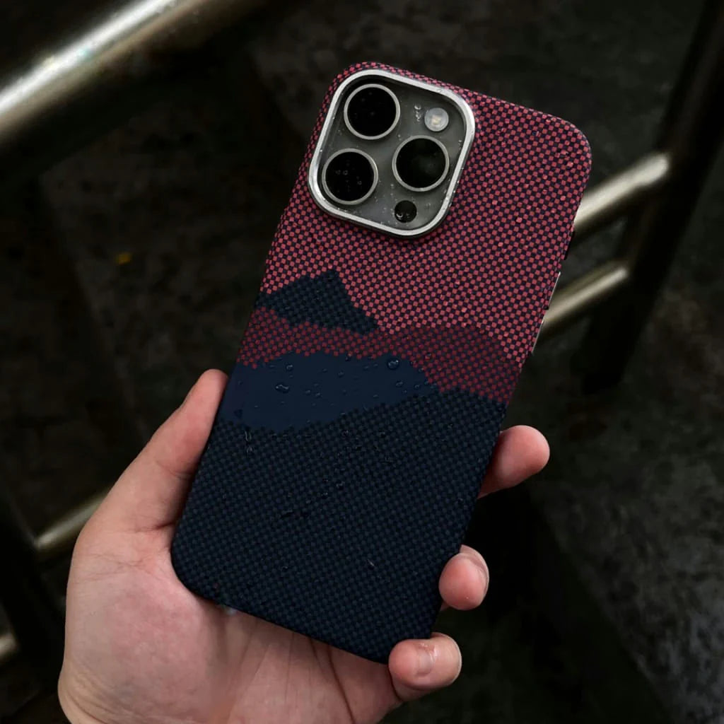 Mountain Texture Kickstand Cover- iPhone