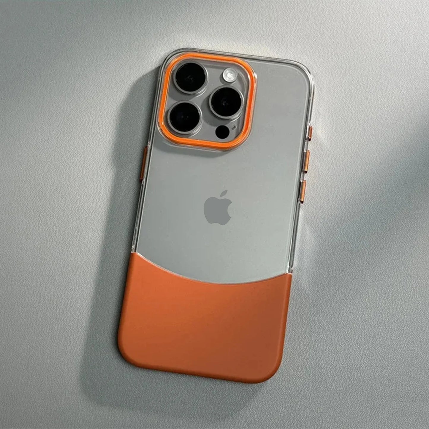 Dual-Tone Splicing Transparent Case- iPhone