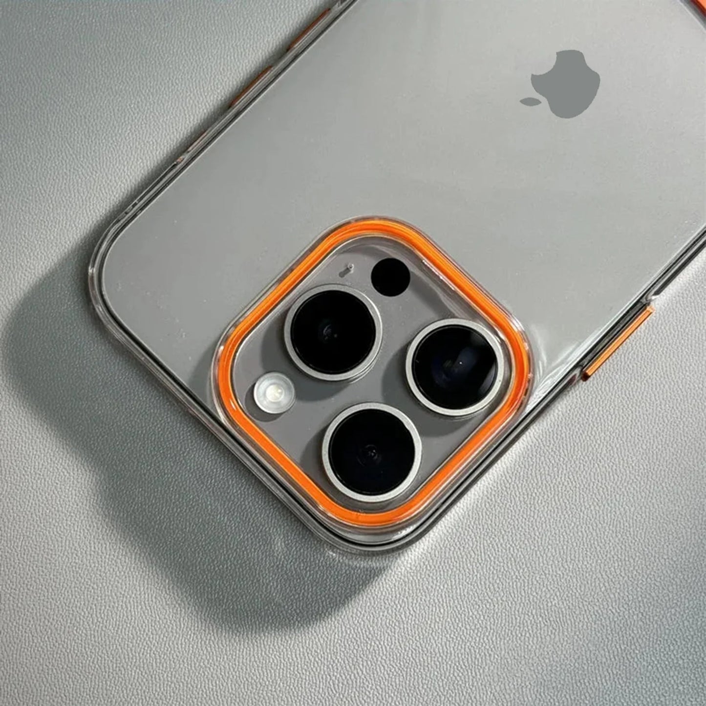 Dual-Tone Splicing Transparent Case- iPhone