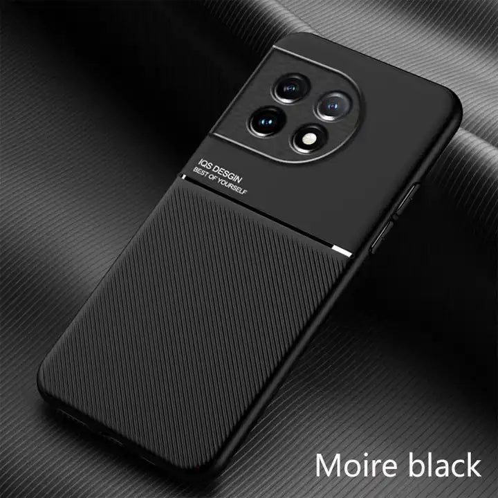 New Fashion Lens Protective Luxury Silicone Magnetic Holder Case - OnePlus 11R