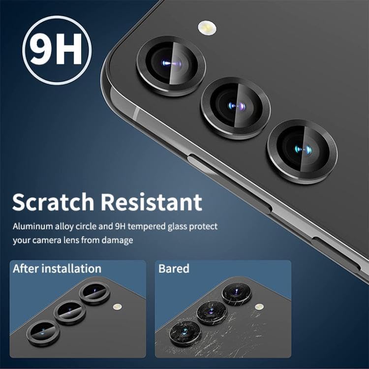 Titanium Camera Lense Protector 9H Aluminium Ring for S24