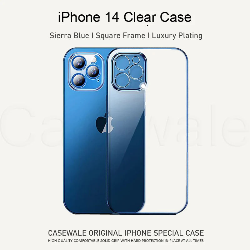 IPHONE 14 SERIES ELECTROPLATING  CASE WITH LENS PROTECTION
