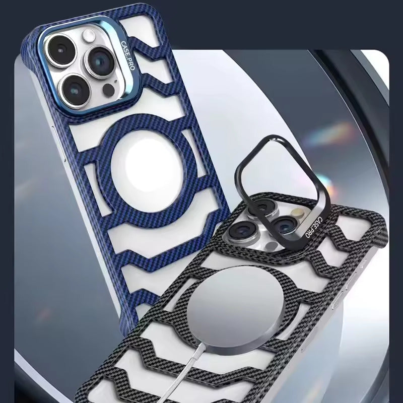 Carbon Fiber Hollow Heat Radiation Case- iPhone