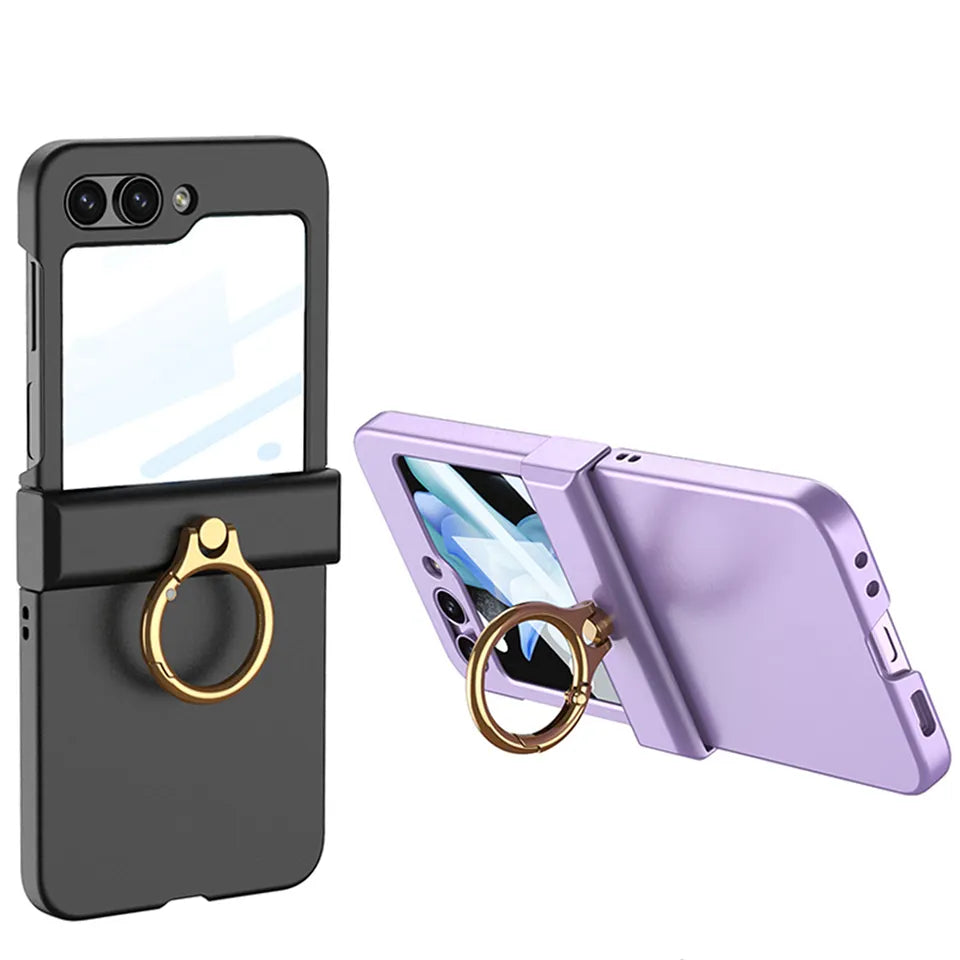Magnetic Folding Ring Shell Case For Galaxy Z Flip 5